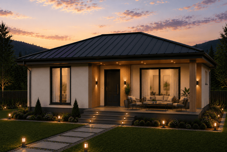 80 m² Hafif Çelik Prefabrik Ev