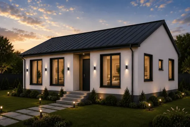 HCE-115 | 115m² Hafif Çelik Prefabrik Ev