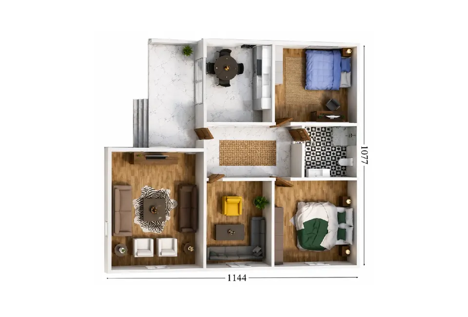 PE024 - 3+1 113 m² Prefabrik Ev