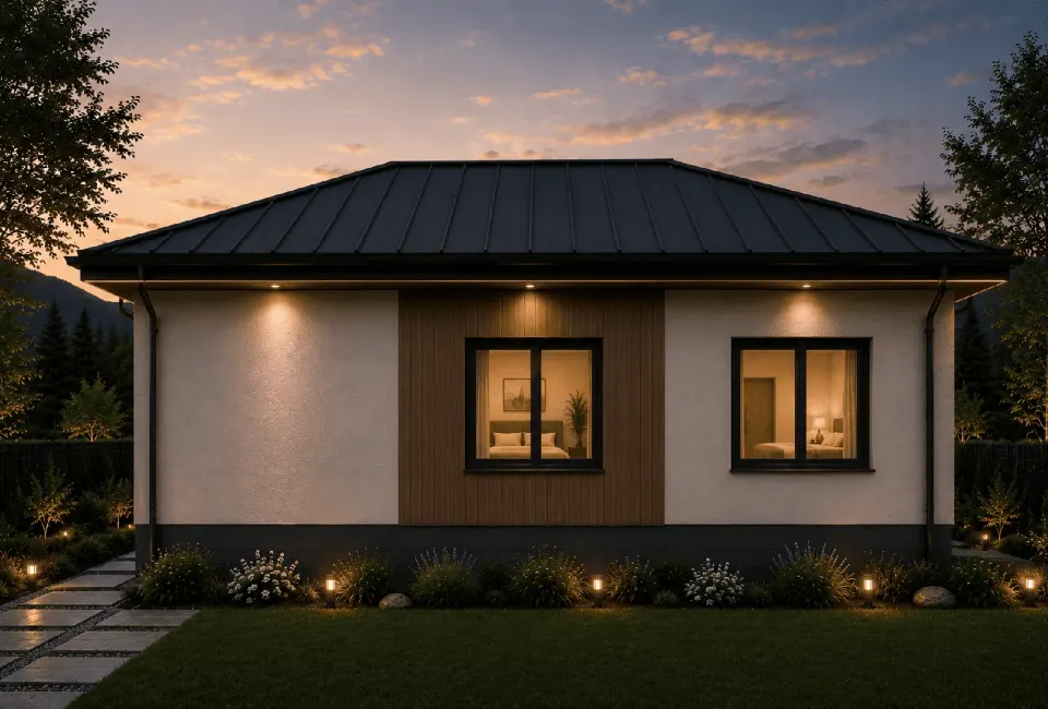HCE-080 | 80m² Hafif Çelik Prefabrik Ev
